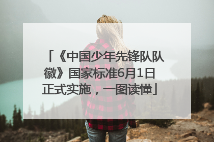 《中国少年先锋队队徽》国家标准6月1日正式实施，一图读懂