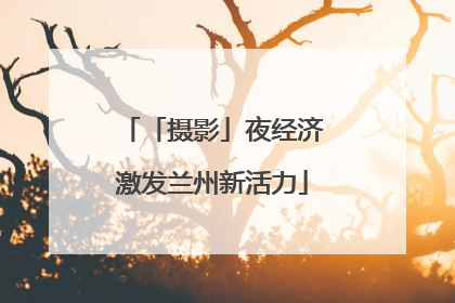 「摄影」夜经济激发兰州新活力