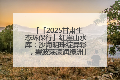 「2025甘肃生态环保行」红崖山水库：沙海明珠绽异彩，碧波荡漾润绿洲