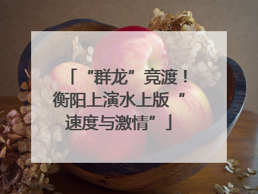 “群龙”竞渡！衡阳上演水上版“速度与激情”