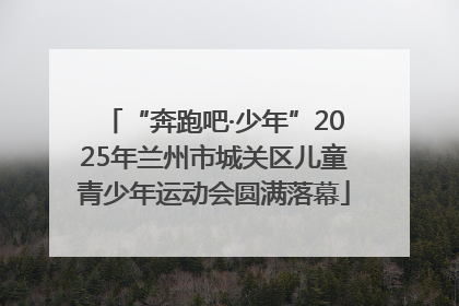 “奔跑吧·少年”2025年兰州市城关区儿童青少年运动会圆满落幕