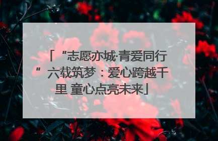 “志愿亦城·青爱同行”六载筑梦：爱心跨越千里 童心点亮未来