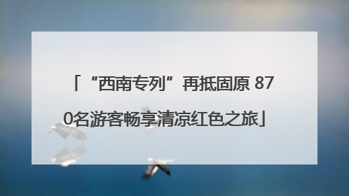 “西南专列”再抵固原 870名游客畅享清凉红色之旅