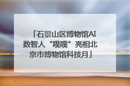 石景山区博物馆AI数智人“噗噗”亮相北京市博物馆科技月