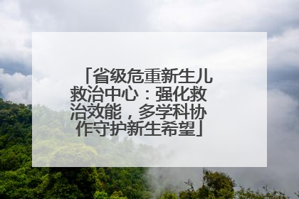 省级危重新生儿救治中心：强化救治效能，多学科协作守护新生希望