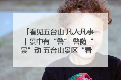 看见五台山 凡人凡事｜景中有“警” 警随“景”动 五台山景区“看得见”的平安守护
