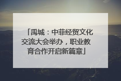 禹城：中菲经贸文化交流大会举办，职业教育合作开启新篇章