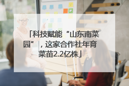 科技赋能“山东南菜园”，这家合作社年育菜苗2.2亿株