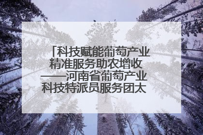 科技赋能葡萄产业 精准服务助农增收——河南省葡萄产业科技特派员服务团太康县科技服务纪实