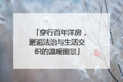 穿行百年洋房，邂逅法治与生活交织的温暖图景