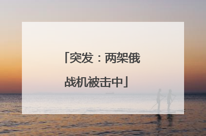 突发：两架俄战机被击中