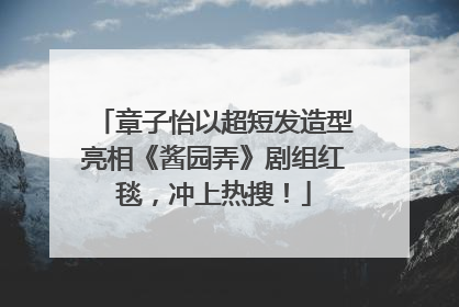 章子怡以超短发造型亮相《酱园弄》剧组红毯，冲上热搜！