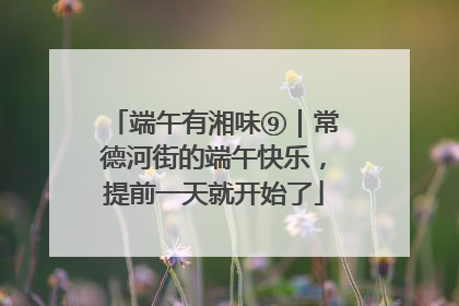 端午有湘味⑨｜常德河街的端午快乐，提前一天就开始了