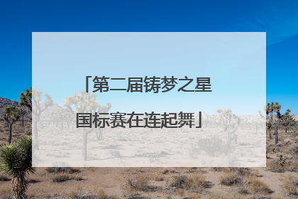 第二届铸梦之星国标赛在连起舞