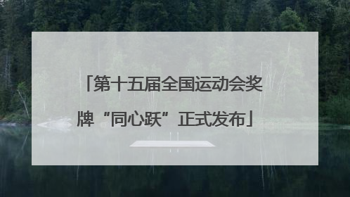 第十五届全国运动会奖牌“同心跃”正式发布