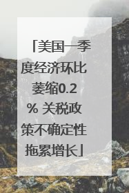 美国一季度经济环比萎缩0.2% 关税政策不确定性拖累增长