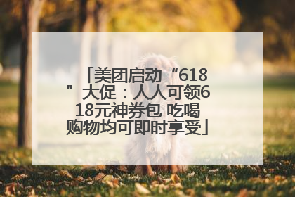美团启动“618”大促：人人可领618元神券包 吃喝购物均可即时享受