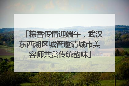 粽香传情迎端午，武汉东西湖区城管邀请城市美容师共赏传统韵味