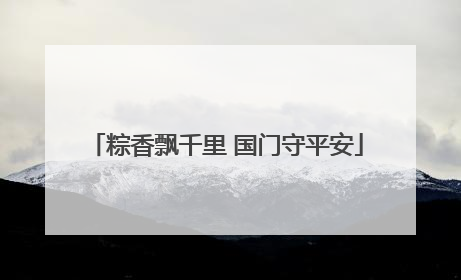 粽香飘千里 国门守平安