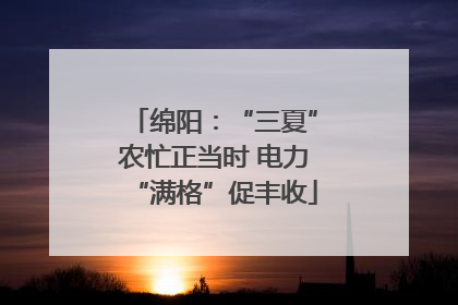 绵阳：“三夏”农忙正当时 电力“满格”促丰收