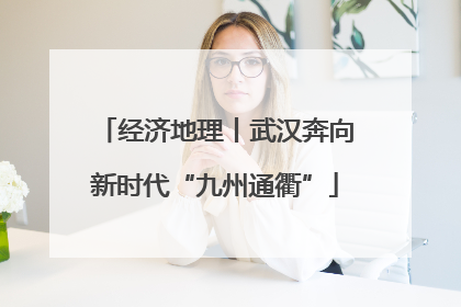 经济地理丨武汉奔向新时代“九州通衢”