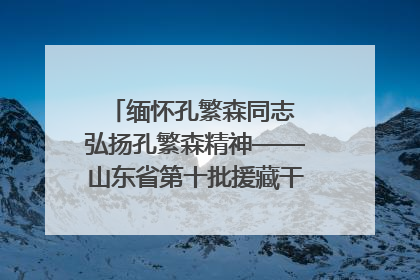 缅怀孔繁森同志 弘扬孔繁森精神——山东省第十批援藏干部人才清明节前到岗巴县开展党性教育