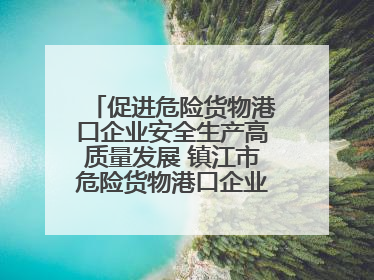促进危险货物港口企业安全生产高质量发展 镇江市危险货物港口企业安全联盟成立