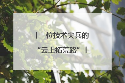 一位技术尖兵的“云上拓荒路”