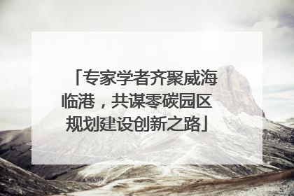 专家学者齐聚威海临港，共谋零碳园区规划建设创新之路