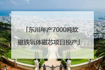 东川年产7000吨软磁铁氧体磁芯项目投产