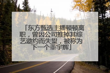 东方甄选主播顿顿离职，曾因公司推掉其综艺邀约而失望，被称为下一个董宇辉