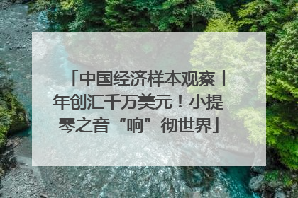 中国经济样本观察丨年创汇千万美元！小提琴之音“响”彻世界
