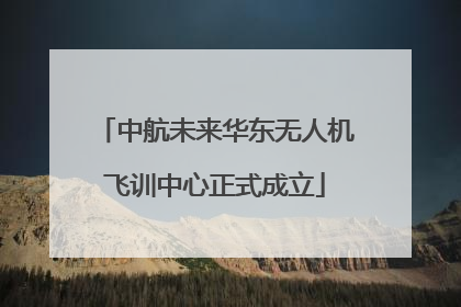 中航未来华东无人机飞训中心正式成立