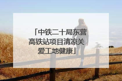 中铁二十局东营高铁站项目清凉关爱工地健康