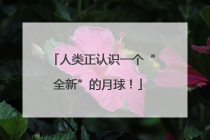 人类正认识一个“全新”的月球！