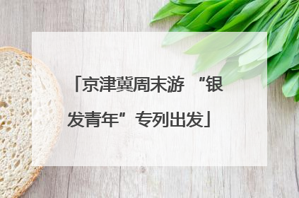 京津冀周末游 “银发青年”专列出发