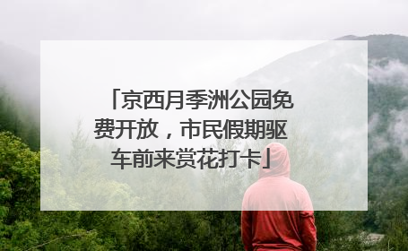 京西月季洲公园免费开放，市民假期驱车前来赏花打卡