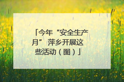 今年“安全生产月” 萍乡开展这些活动（图）