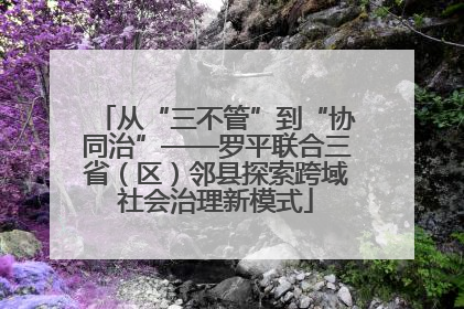 从“三不管”到“协同治”——罗平联合三省（区）邻县探索跨域社会治理新模式
