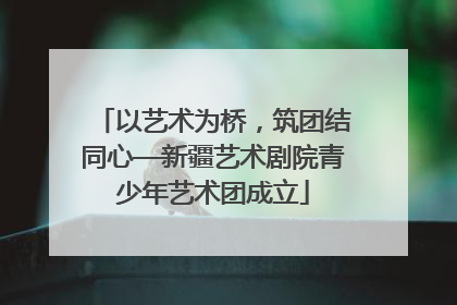 以艺术为桥，筑团结同心—新疆艺术剧院青少年艺术团成立