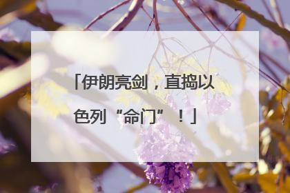 伊朗亮剑，直捣以色列“命门”！