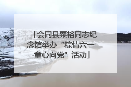 会同县粟裕同志纪念馆举办“粽情六一·童心向党”活动