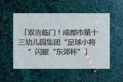 双喜临门！成都市第十三幼儿园集团“足球小将”闪耀“东郊杯”