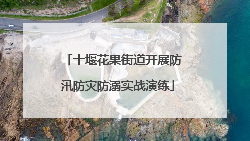 十堰花果街道开展防汛防灾防溺实战演练