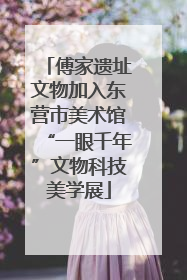 傅家遗址文物加入东营市美术馆“一眼千年”文物科技美学展