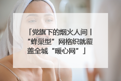 党旗下的烟火人间丨“蜂巢型”网格织就覆盖全城“暖心网”