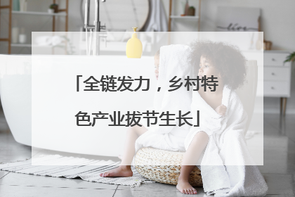 全链发力，乡村特色产业拔节生长
