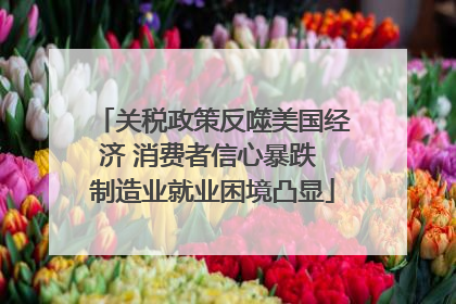 关税政策反噬美国经济 消费者信心暴跌 制造业就业困境凸显