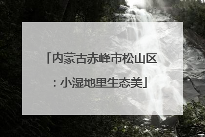 内蒙古赤峰市松山区：小湿地里生态美