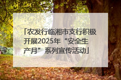 农发行临湘市支行积极开展2025年“安全生产月”系列宣传活动